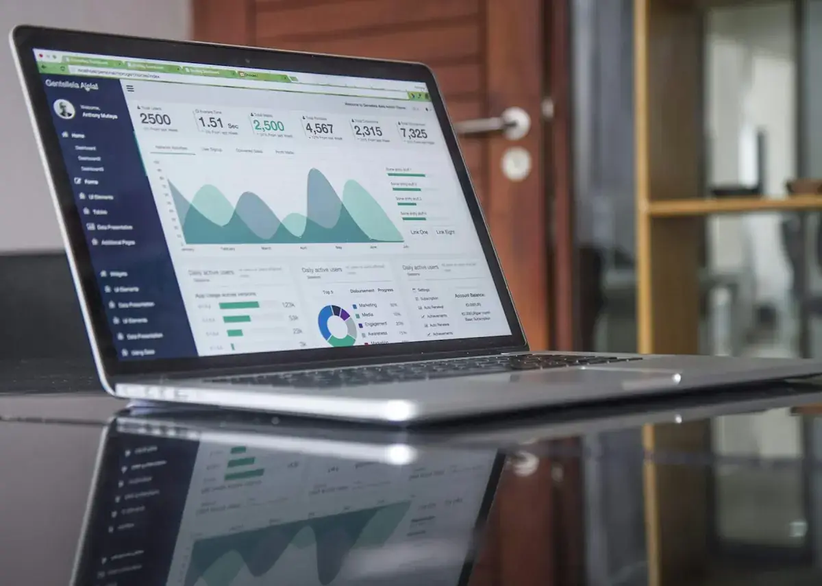CRM dashboard showing leads and revenue
